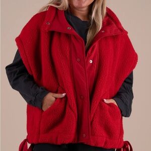 FP Movement by Free People Scarlet Fleece Vest